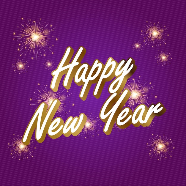 Banner Vector de Feliz Año Nuevo