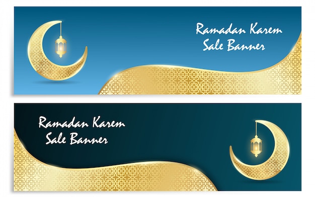 Vector banner de vector de ramadan kareem