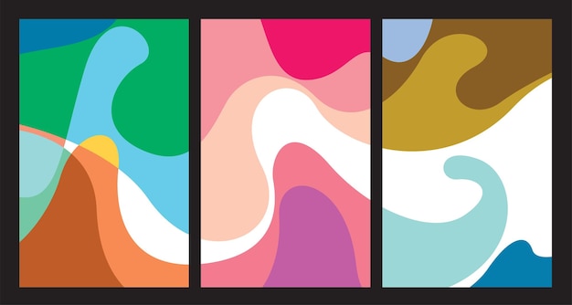 Banner vectorial del Festival de Música Electrónica de Verano Abstracto y Colorido