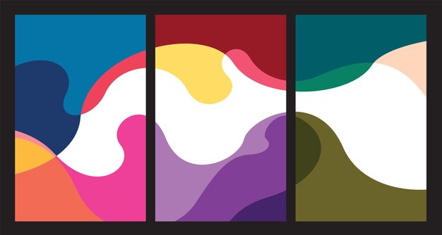 Banner vectorial del Festival de Música Electrónica de Verano Abstracto y Colorido