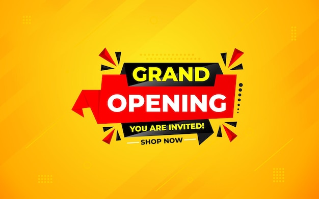Banner de venta de apertura para el sitio web de redes sociales