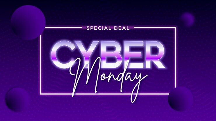 Vector banner de venta de cyber monday elegante y moderno en descarga gratuita de vectores
