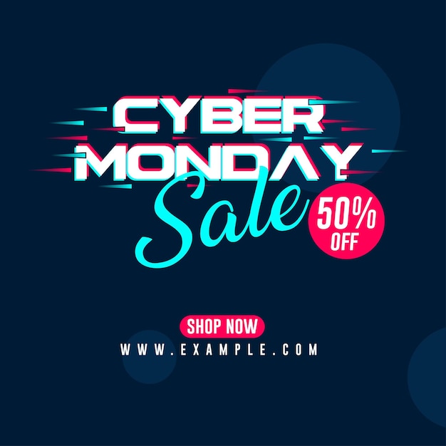 Banner de venta de Cyber Monday