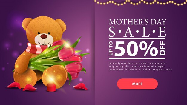 Banner de venta del día de la madre.