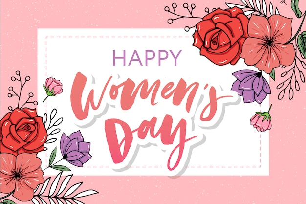 Banner de venta del día de la mujer feliz