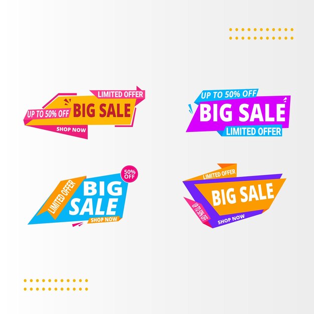 Banner de venta Especial oferta de venta grande descuento mejor precio mega venta banner