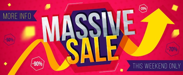 Banner de venta masiva Venta y descuentos