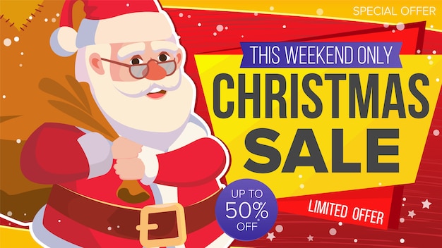 Banner de venta de Navidad