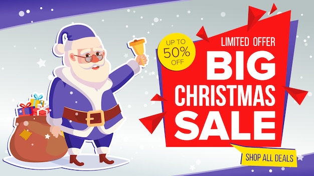 Banner de venta de Navidad