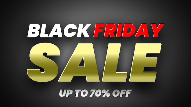 Banner de venta online de black friday