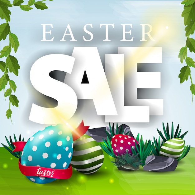 Banner de venta de pascua