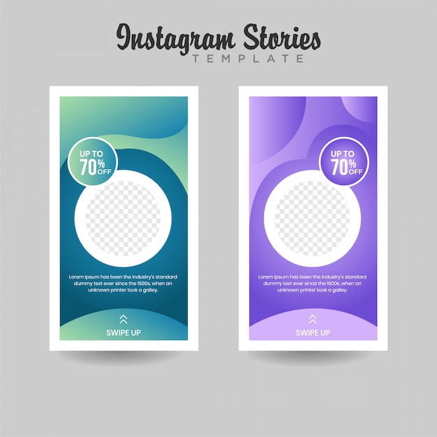 Banner de venta de plantillas de historias de instagram
