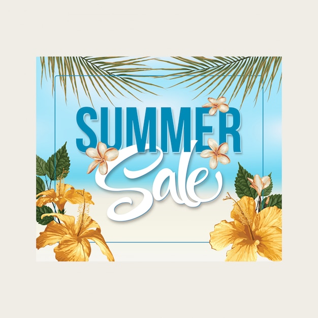 Banner de venta de verano.