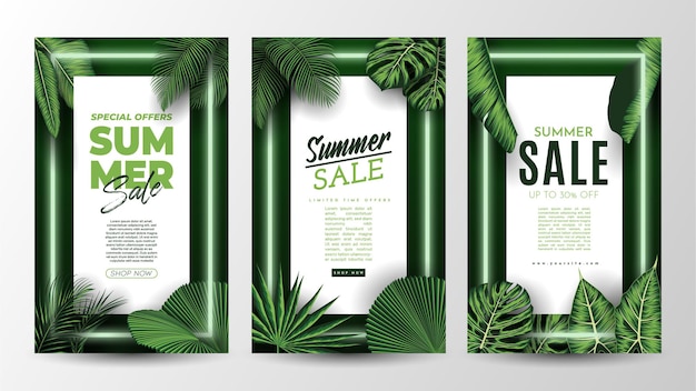 Banner de venta de verano