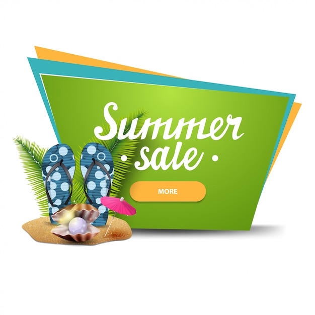 Banner de venta de verano