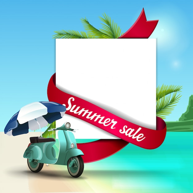 Banner de venta de verano