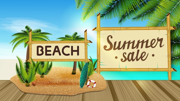 Banner de venta de verano