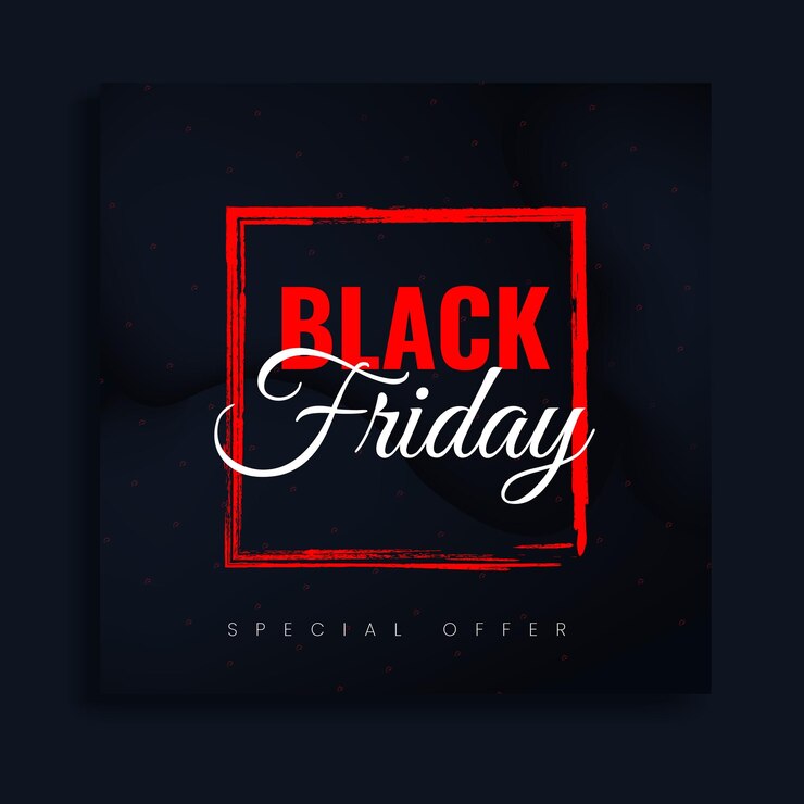 banner de venta de viernes negro cartel de redes sociales banner web de descuento