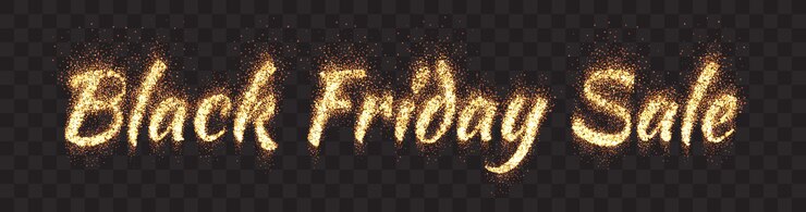 Vector banner de venta de viernes negro transparente