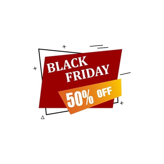 Banner de venta de viernes negro