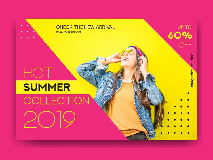 Vector banner de verano