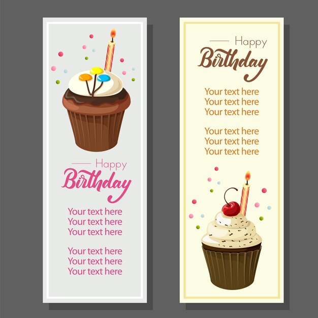 banner vertical de cumpleaños con Magdalena