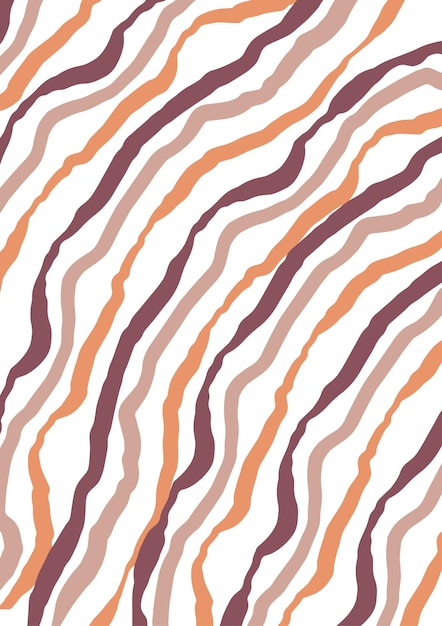 Banner vertical vectorial con arte abstracto y formas dibujadas a mano. bueno para el arte de la pared o la impresión de portada en estilo boho.