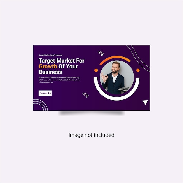 Banner web de marketing digital