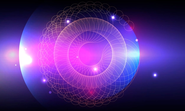 Banner web moderno para el diseño conceptual Fondo futurista abstracto oscuro Papel tapiz futurista claro Cielo azul