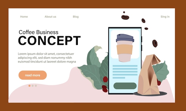 Banner web o página de inicio de Barista. Camarero haciendo una taza de café caliente. Trabajador de cafetería haciendo