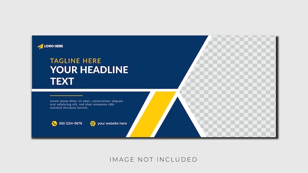 Banner web y plantilla de portada de facebook