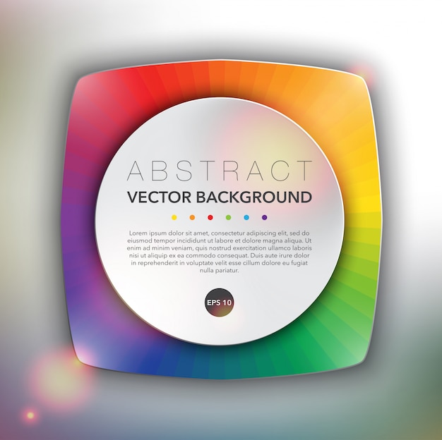 Vector banner web poligonal con diseño de color del espectro. superficie de vector abstracto