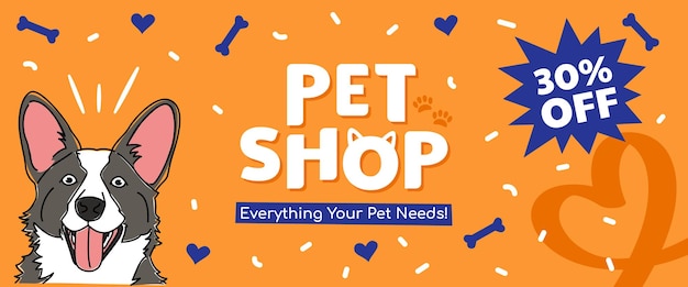 Banner de la web de la tienda de mascotas