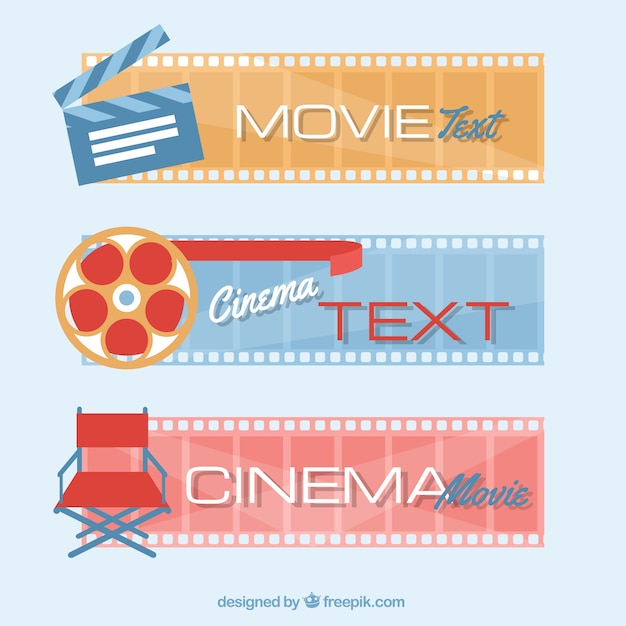 Banners de cine con un accesorio