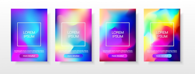 Banners de color degradado.