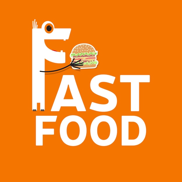 Banners de diseño de comida rápidaburger en estilo plano