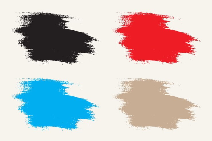 Vector banners de grunge de pintura de salpicaduras pintadas a mano abstractas