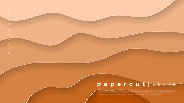 Vector banners horizontales con fondo abstracto 3d y formas de corte de papel.