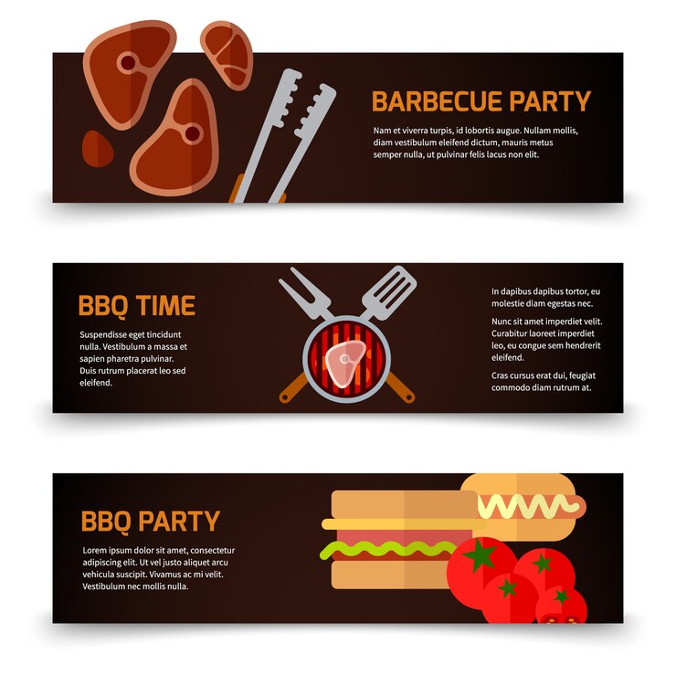 Vector banners horizontales para internet y web