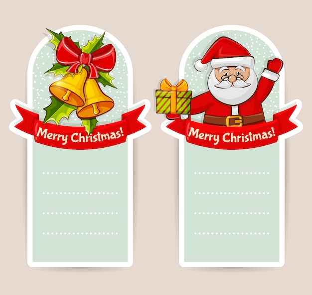 Banners de navidad. conjunto.