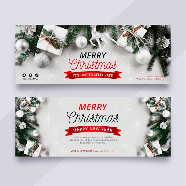 Banners navideños con foto