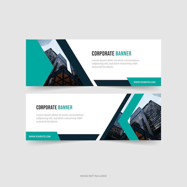 Banners de negocios abstractos.