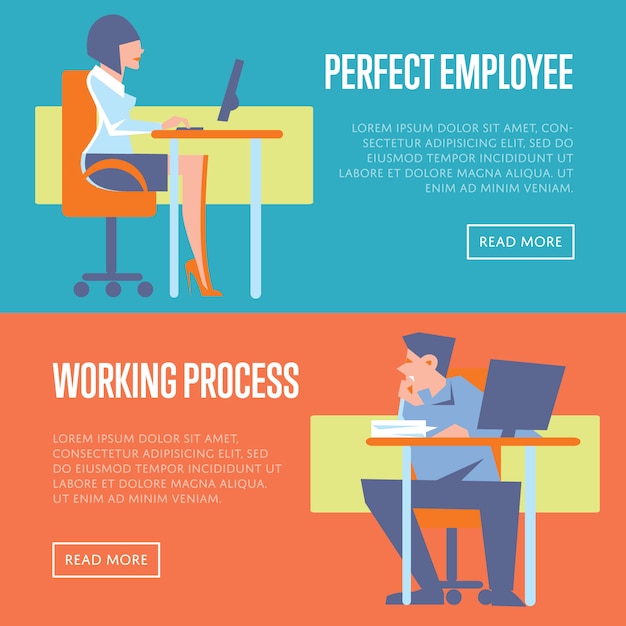 Banners perfectos para empleados y procesos de trabajo