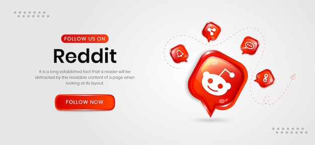 Vector banners de redes sociales en reddit