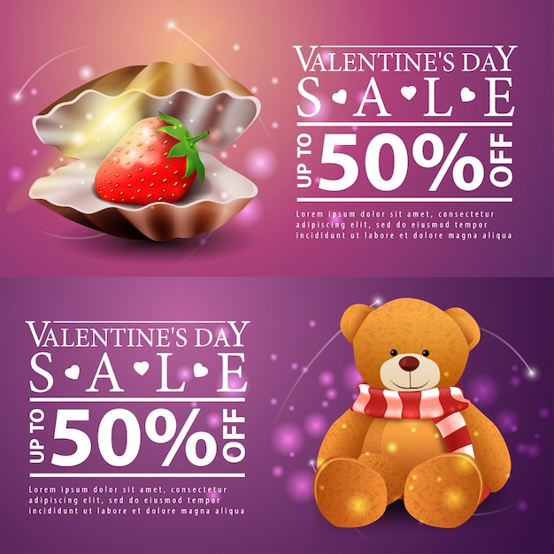 Banners de San Valentín