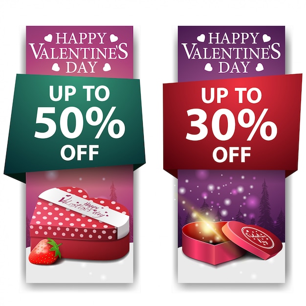 Banners de San Valentín