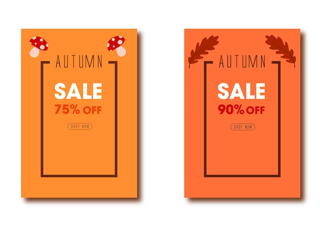 banners venta de otoño