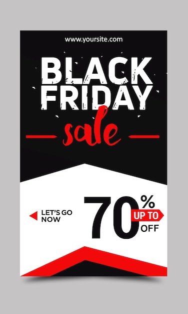 Vector banners de ventas creativas de black friday