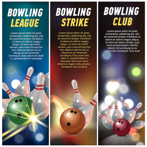 Banners verticales para bolos