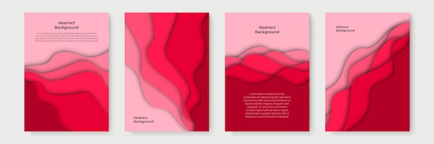 Banners verticales con fondo abstracto 3D y formas de corte de papel. Diseño vectorial para presentaciones de negocios, folletos, carteles e invitaciones.